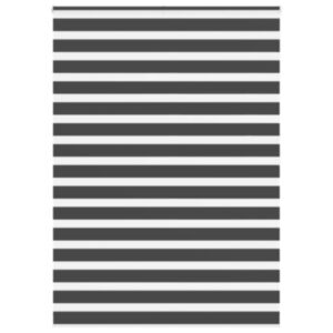 Pood24 Triibuline ruloo must 155x200 cm kanga laius 150,9 cm polüester