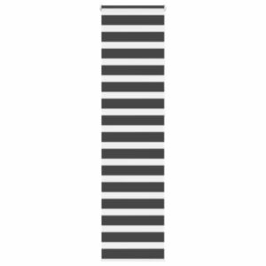 Pood24 Triibuline ruloo must 60x230 cm kanga laius 55,9 cm polüester