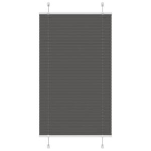 Pood24 plisseeritud ruloo must 80x150 cm kanga laius 79,4 cm polüester