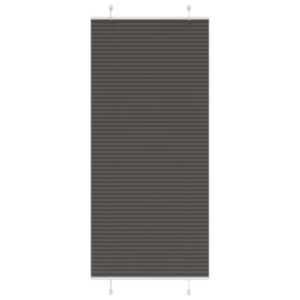 Pood24 plisseeritud ruloo must 90x200 cm kanga laius 89,4 cm polüester