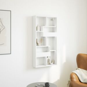 Pood24 seinakapp, valge, 50 x 15 x 100 cm, tehispuit