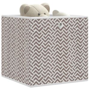 Pood24 kokkupandavad hoiukarbid 4 tk, pruun, 32x32x32 cm, kangas