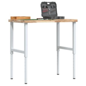Pood24 töölaud, 100 x 60 x (73-99,5) cm, akaatsiapuit, ristkülik