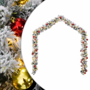 Pood24 jõulupärjakeste ja LED-tuledega, roheline, 20 m, PVC