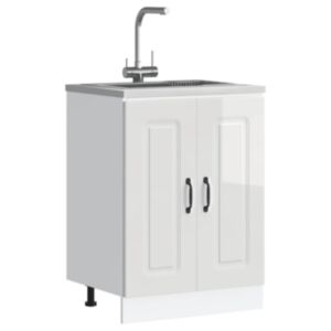 Pood24 valamu aluskapp, Kalmar, valge, 60x46x81,5 cm, tehispuit