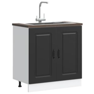 Pood24 valamu aluskapp, Kalmar, must, 80x46x81,5 cm, tehispuit