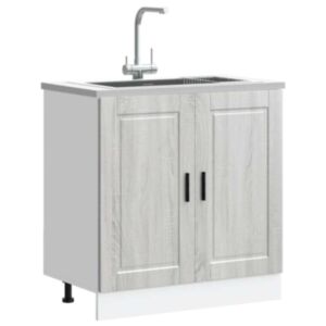 Pood24 valamu aluskapp, Porto, hall Sonoma tamm 80x46x81,5cm tehispuit