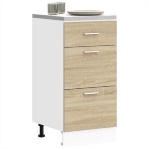 Pood24 alumine kapp Sonoma tamm 40x46x81,5 cm ehituspuit