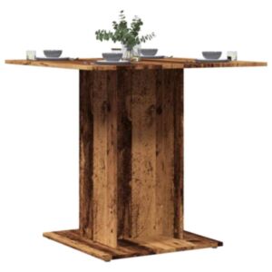 Pood24 söögilaud Vana puit 80x80x75 cm Engineered Wood