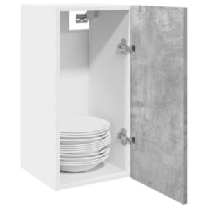 Pood24 Rippkapp Betoonhall 30x31x60 cm Engineered Wood