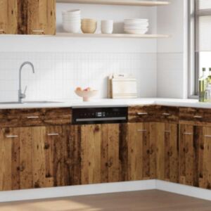 Pood24 nõudepesumasina paneel Old Wood 45x3x67 cm Engineered Wood