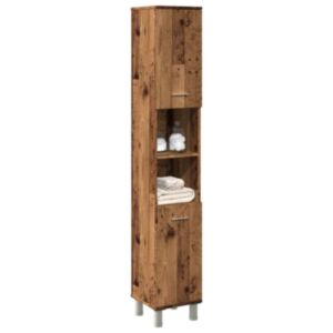 Pood24 Vannitoa Kapp Old Wood 30x30x179 cm Engineered Wood