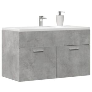 Pood24 vannitoa valamukapp betoonhall 90x38,5x46 cm ehituspuit