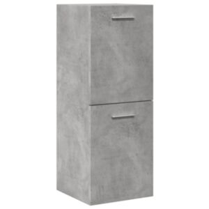 Pood24 Vannitoa rippkapp Betoonhall 30x30x80 cm Engineered Wood