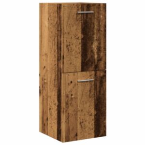 Pood24 Vannitoa Rippkapp Vana puit 30x30x80 cm Engineered Wood