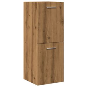Pood24 Vannitoa rippkapp Artisan tamm 30x30x80 cm ehituspuit