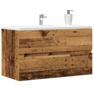 Pood24 Vannitoa rippkapp Vana puit 80x38,5x45 cm Tehnopuit