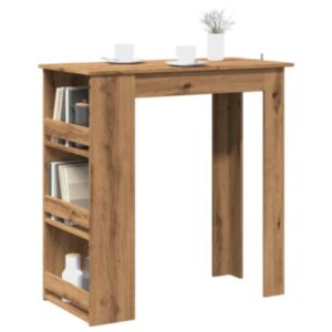 Pood24 baarilaud hoiuriiuliga Artisan tamm 102x50x103,5 cm