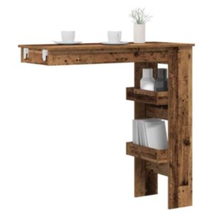 Pood24 Seina baarilaud Vana puit 102x45x103,5 cm Engineered Wood