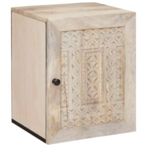 Pood24 Vannitoa kapp uksega Valge 38 x 33.5 x 160 cm Kindel Puit Mango