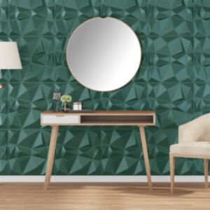 Pood24 seinapaneelid 12 tk, roheline, 50 x 50 cm, XPS 3 m², teemant