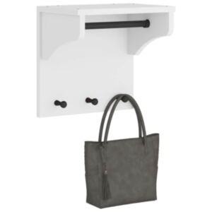 Pood24 Seinale paigaldatav nagi SANDNES Valge 43x30x42 cm