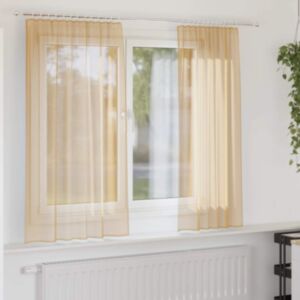 Pood24 Aasadega Voile kardinad 2 tk Liiv 140x175 cm