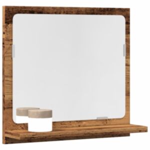 Pood24 vannitoa peegelkapp vana puit 40x11x37 cm insenerpuit