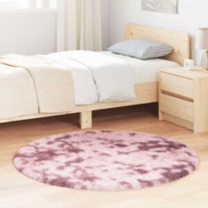 Pood24 kõrge narmaga Shaggy vaip, NAVARRA, tolmune roosa, 120x120 cm