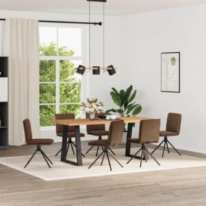 Pood24 söögitoolid 6 tk, pruun, kunstseemisnahk