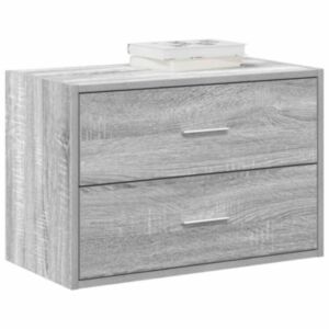 Pood24 kapp 2 sahtliga, hall Sonoma tamm, 60x31x40 cm, tehispuit