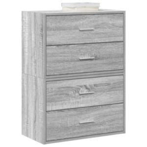 Pood24 kapid 2 sahtliga 2 tk, hall Sonoma tamm, 60x31x40 cm, tehispuit
