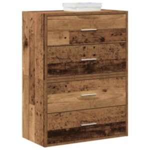 Pood24 kapid 2 sahtliga 2 tk, vana puit, 60x31x40 cm, tehispuit