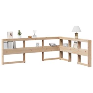 Pood24 raamatukapi peatsi L-kujuline, 150 cm, männipuit