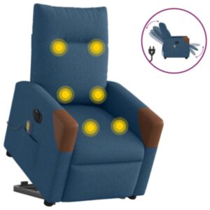 Pood24 Electric Stand up Massage Lamamistool Sinine kangas