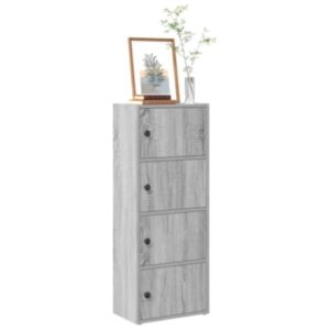 Pood24 raamatualus, hall Sonoma tamm, 40x24x102 cm, tehispuit