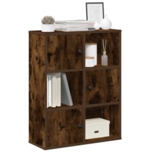 Pood24 raamatualus, suitsutatud tamm, 60x24x76,5 cm, tehispuit