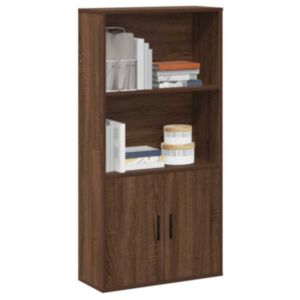 Pood24 raamatualus, pruun tamm, 60x24x120 cm, tehispuit