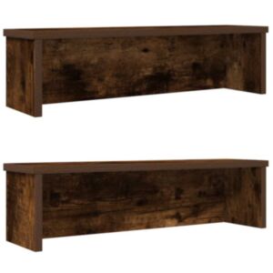 Pood24 köögiriiulid virnastatavad 2 tk, suitsutatud tamm, 50x15x16 cm