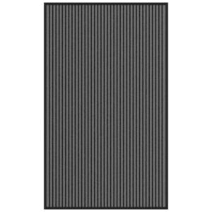 Pood24 Uksematt Triip Must ja Hall 90x150 cm
