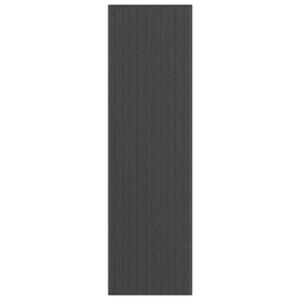 Pood24 uksematt, triibuline, must ja hall, 115 x 400 cm