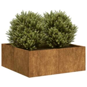 Pood24 taimekast, rooste, 80x80x30 cm, ilmastikukindel teras