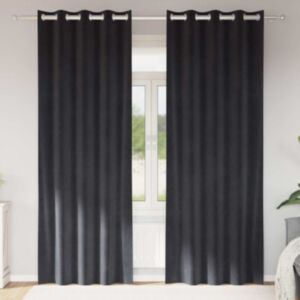 Pood24 Kardinaid kardinatega 2 pcs Tumehall 140 x 260 cm Samet