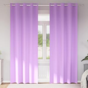 Pood24 Kardinad rõngastega Lilla Polüester