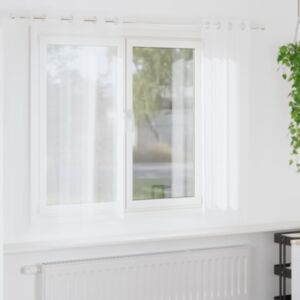 Pood24 Kardinaid kardinatega 2 pcs Valge 140x175cm Polüester