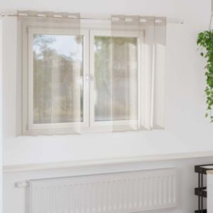 Pood24 Kardinaid kardinatega 2 pcs Liivakarva 140x140cm Polüester