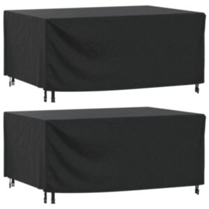 Pood24 aiamööblikatted 2 tk, must, 172x113x73 cm, veekindel 420D