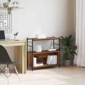 Pood24 Raamatukapp Suitsutatud tamm 80 x 30 x 78.5 cm Tehispuit