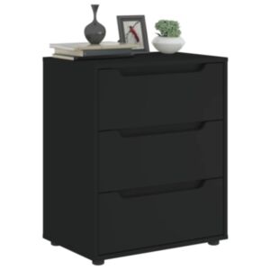 Pood24 Puhvetkapp "VISNES" Must 60x40x73 cm Engineered Wood