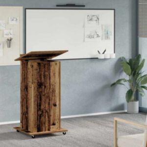 Pood24 Podium sahtliga riiuliga Vana puit 55 x 55 x 107 cm Tehispuit